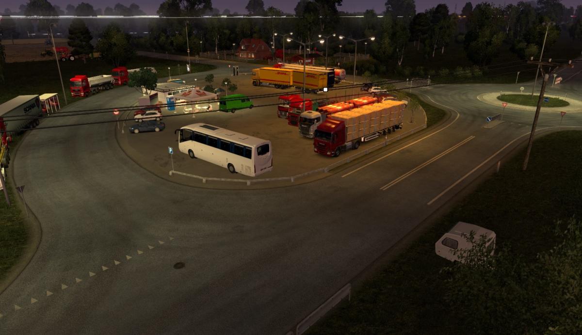 спать в Euro Truck Simulator 2